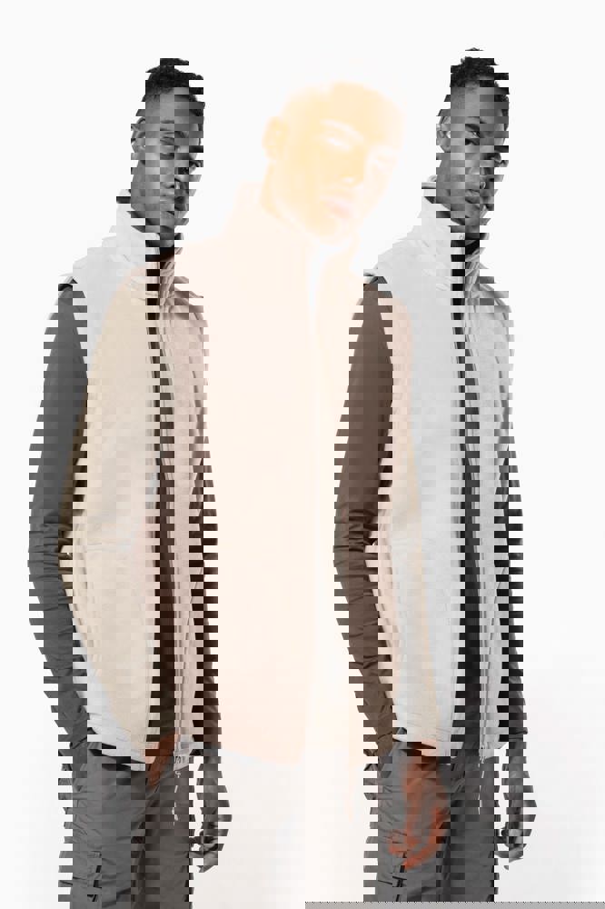 K913A - Bodywarmer van microfleece heren