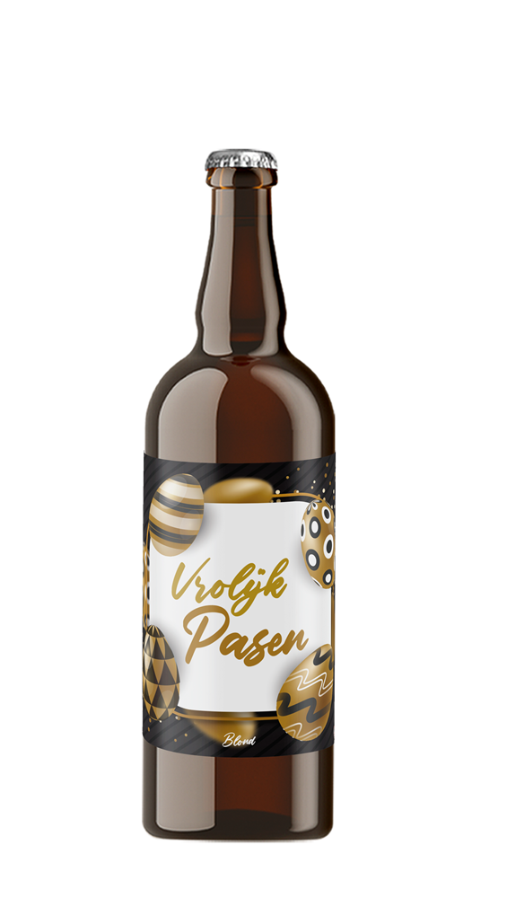 Speciaalbier Vrolijk Pasen Goud Zwart Blond - 75cl
