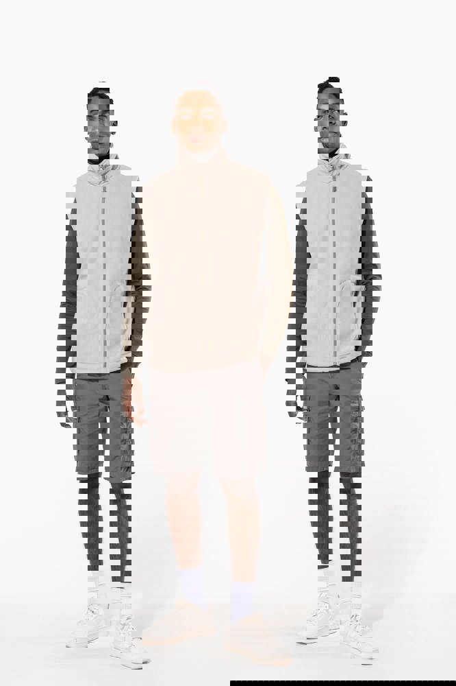 K913A - Bodywarmer van microfleece heren