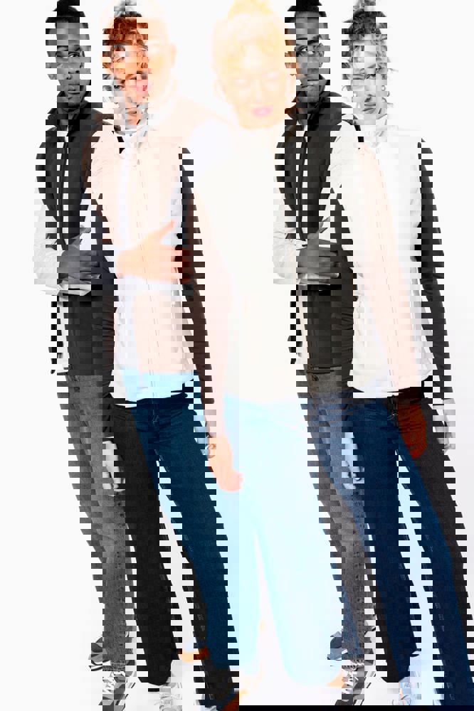 K913A - Bodywarmer van microfleece heren