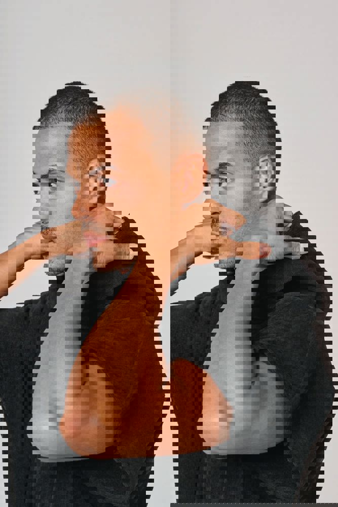 PA581X - Uniseks poncho met capuchon van badstof