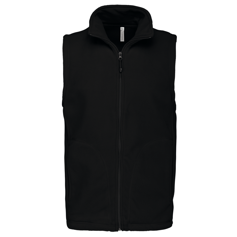 - Bodywarmer van microfleece heren - Black