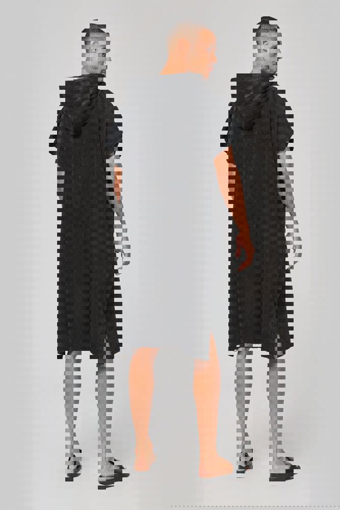 PA581X - Uniseks poncho met capuchon van badstof
