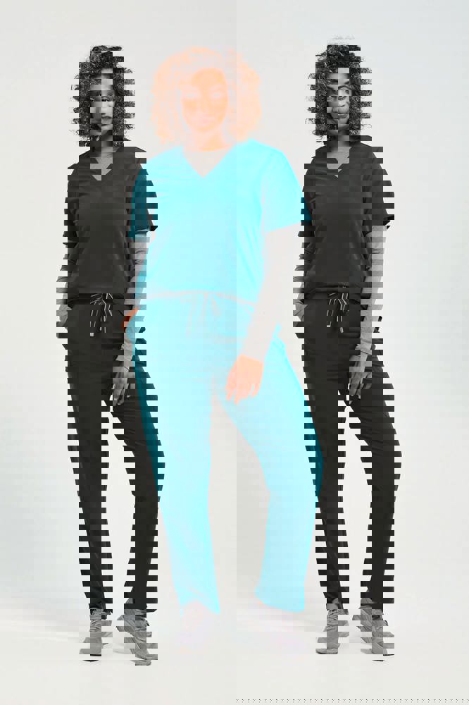 NN310X - Stretch tuniek met korte mouwen voor dames