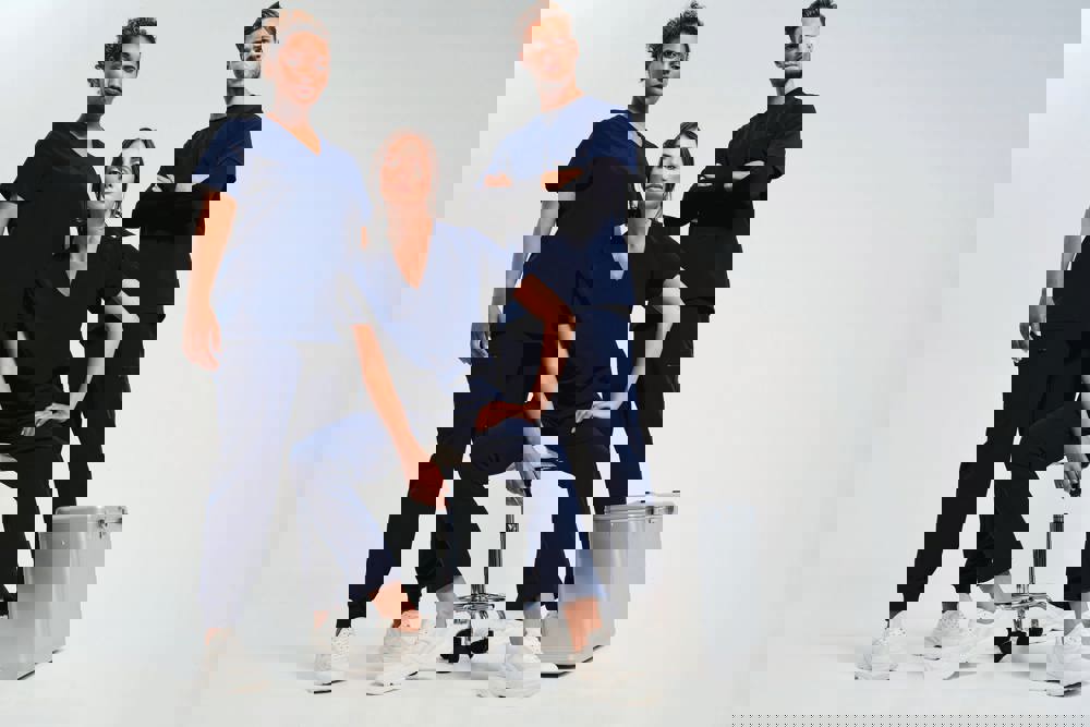 NN200 - Stretch tuniek met korte mouwen voor heren