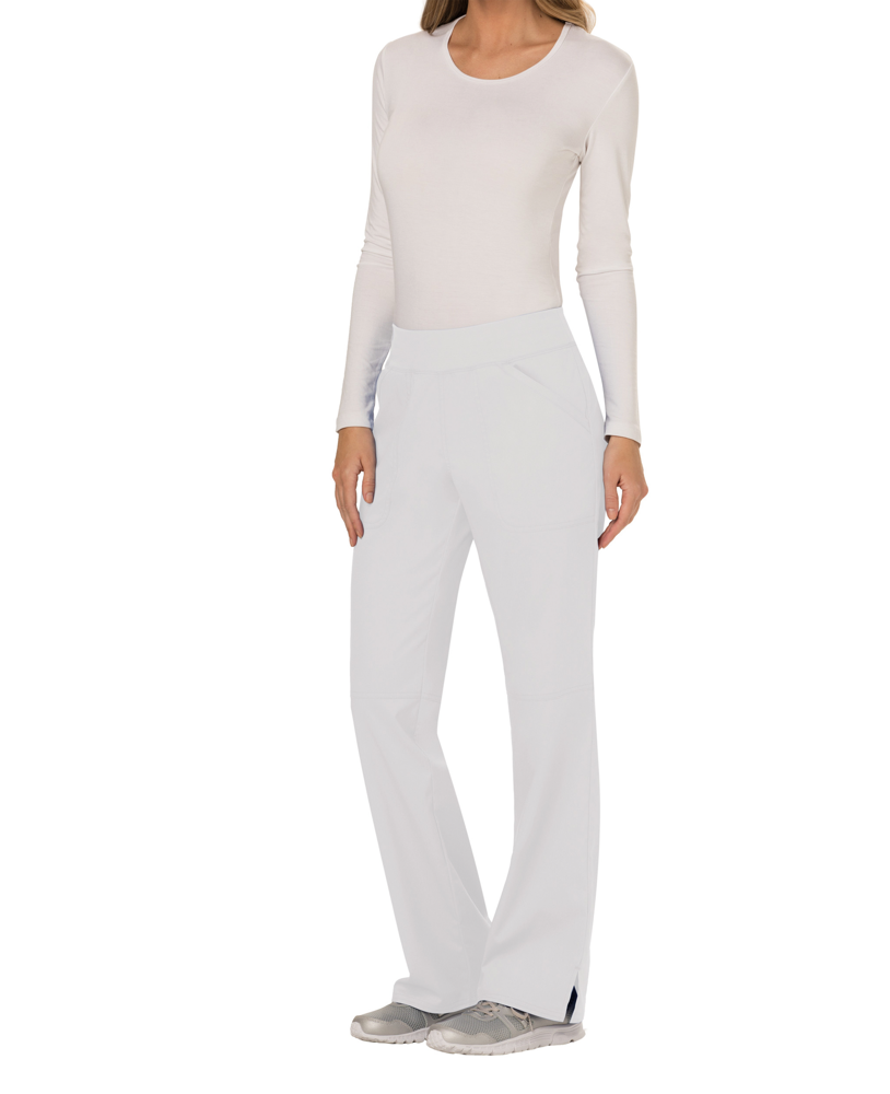 - Cargobroek met standaard taille en zonder sluiting voor dames - White