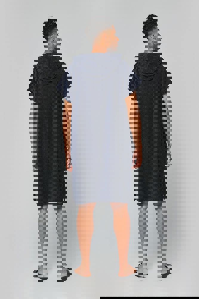 PA581X - Uniseks poncho met capuchon van badstof