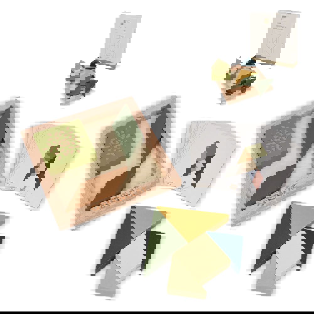 InSideOut Houten Tangram think IQ puzzle