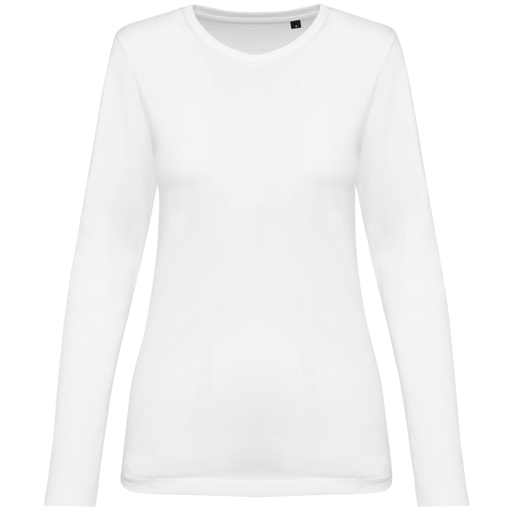 PK303 - Supima® dames-T-shirt ronde hals lange mouwen