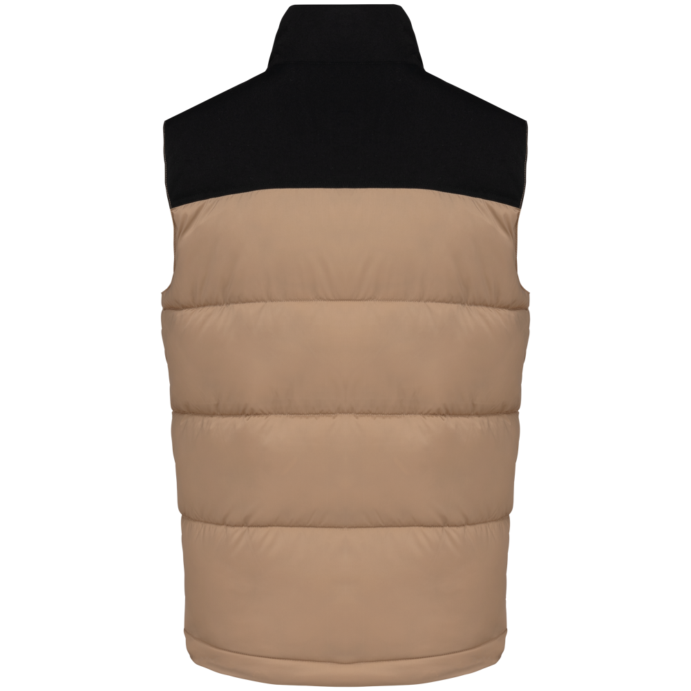 K6162 - Tweekleurige gewatteerde bodywarmer uniseks