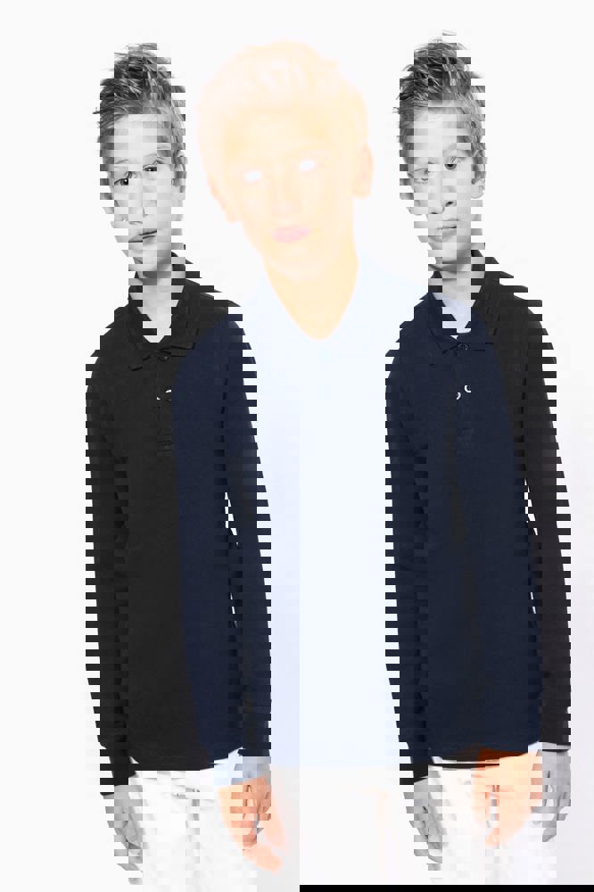 K269 - Kinderpolo lange mouwen