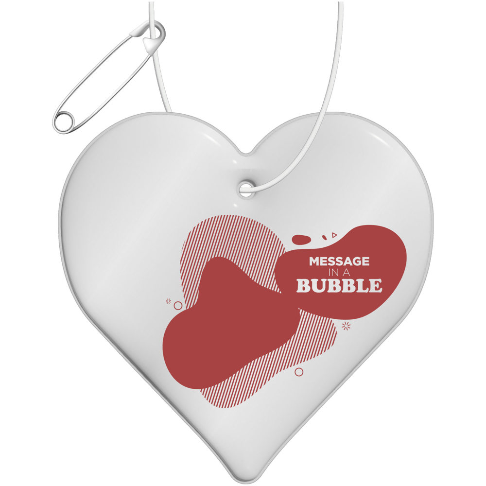 RFX™ H-09 reflecterende TPU hanger met hart