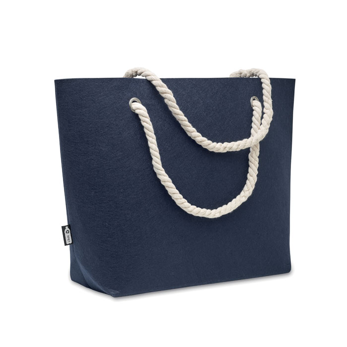 FELTSEA - Strandtas van RPET-vilt - blauw