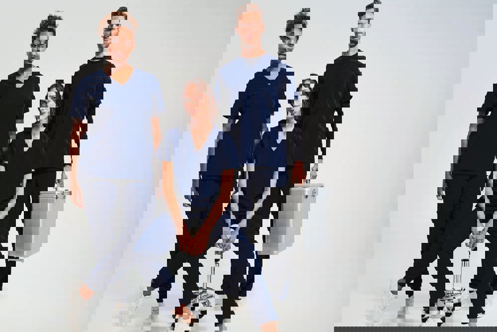 NN200 - Stretch tuniek met korte mouwen voor heren