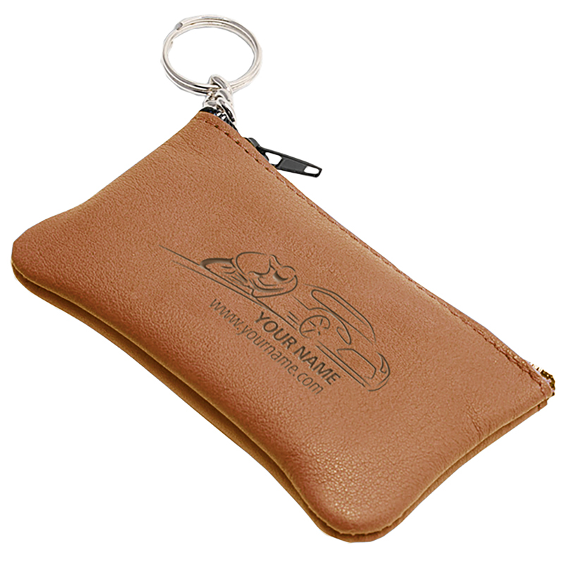 Sleuteltasje P02001Z, Kunstleder, Cognac