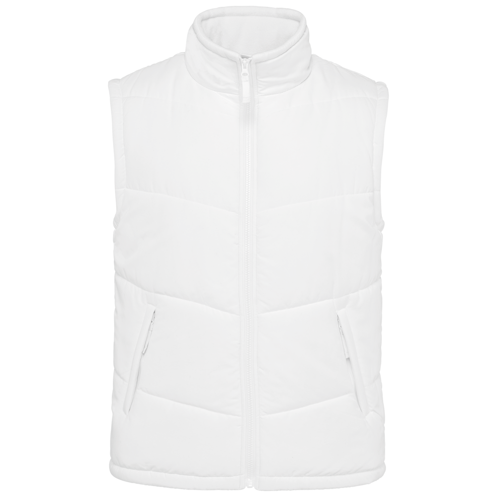 K6118 - Met fleece gevoerde bodywarmer - White