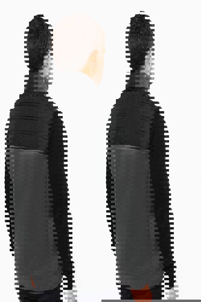 K6170 - Herenbodywarmer in twee stoffen