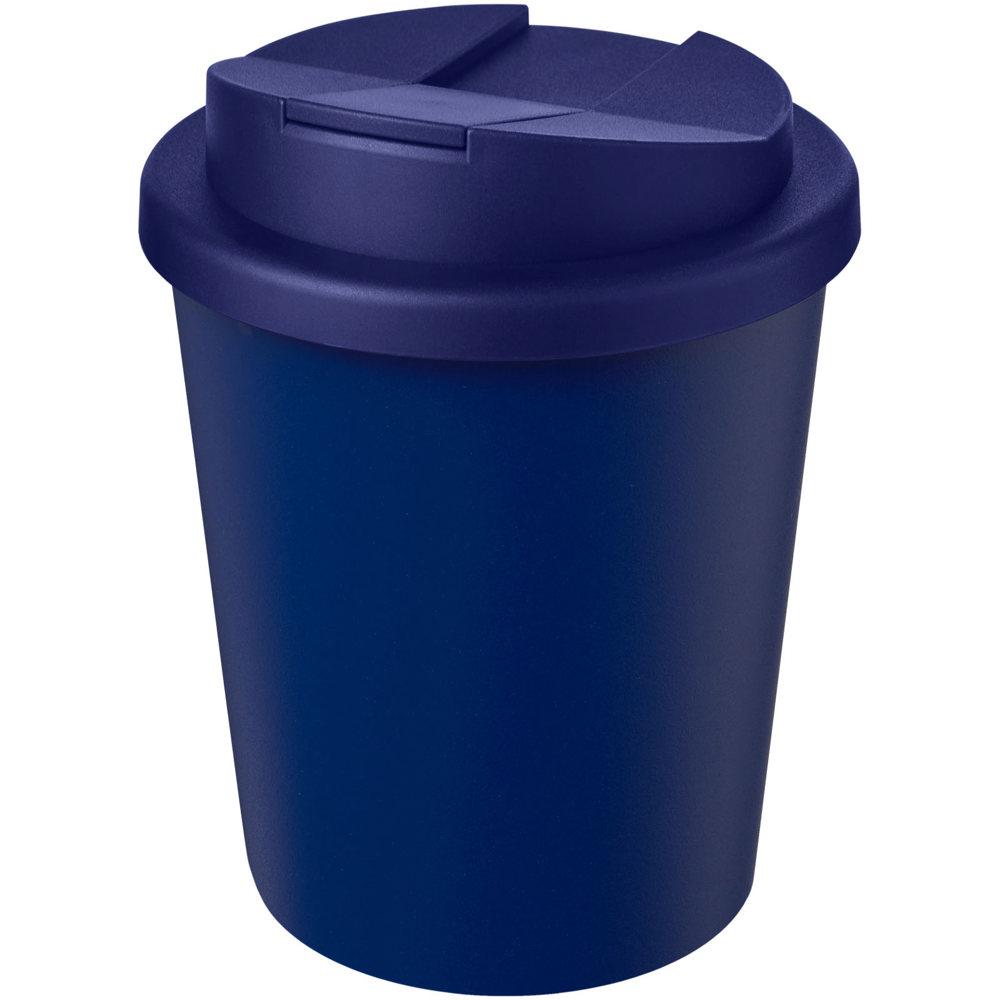 Americano® Espresso Eco 250 ml gerecyclede beker met knoeibestendig deksel - Blauw