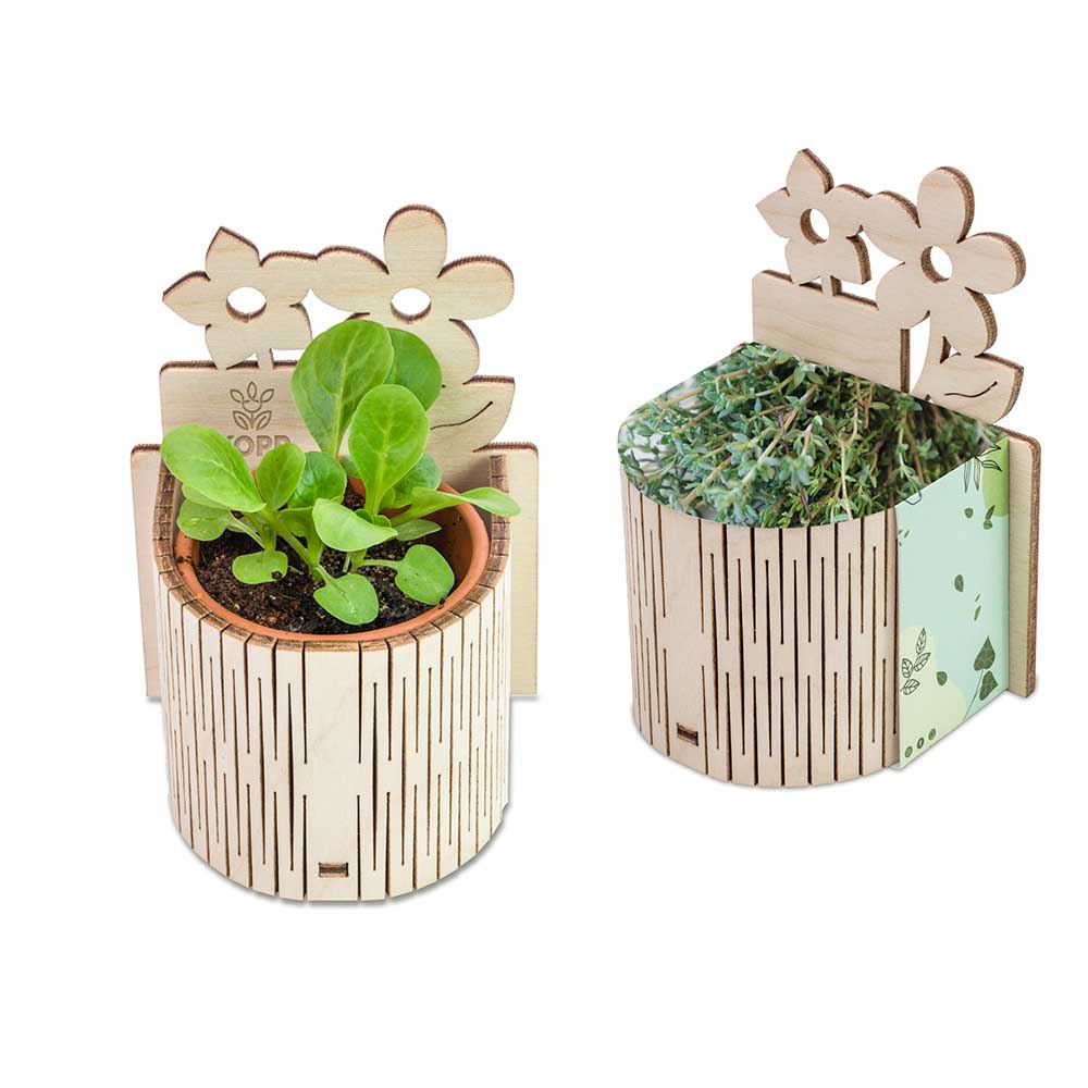 Mijn kleine tuin - Bloemen - Thijm, lasergravure 1 zijden