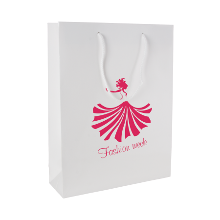 Glans gelamineerde papieren tas, 220x100x275 mm