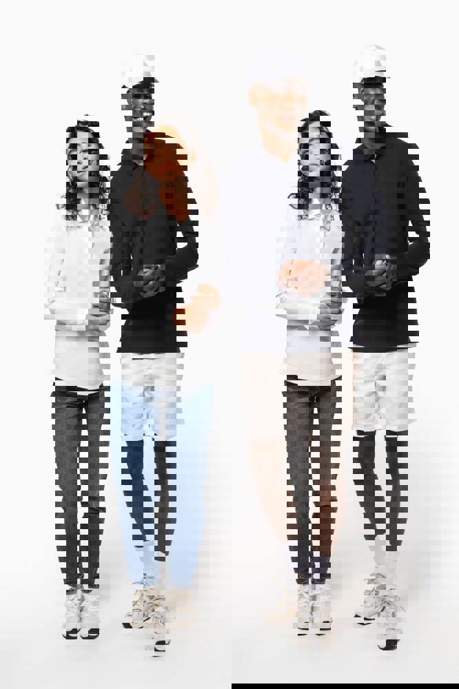 K2028A - Bio180 piqué damespolo lange mouwen