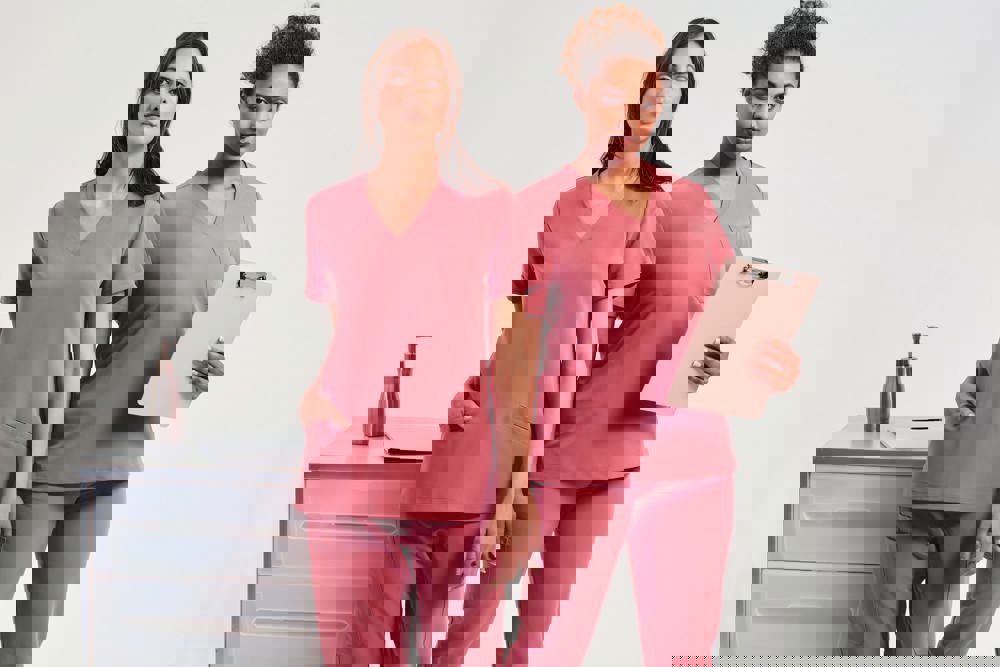 NN310X - Stretch tuniek met korte mouwen voor dames