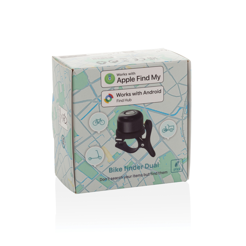 Bike Finder Dual fietsbel met wereldwijde locatiebepalin
