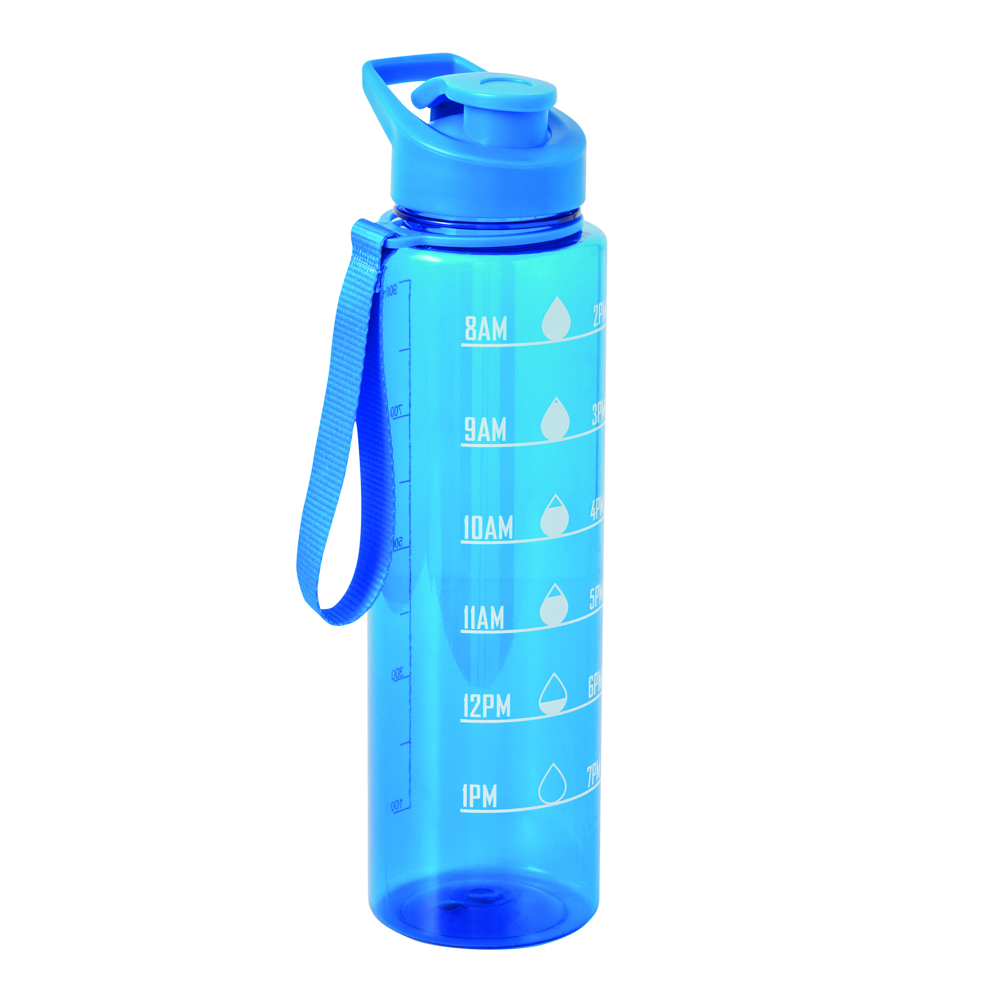 AQUA LEVEL - Sportdrinkfles - Blauw