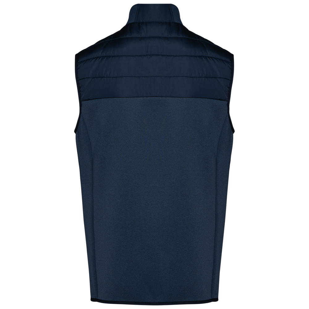 K6170 - Herenbodywarmer in twee stoffen
