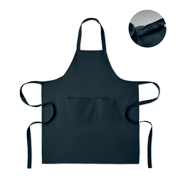 GAMMA - Schort biologisch katoen 240g - Blauw