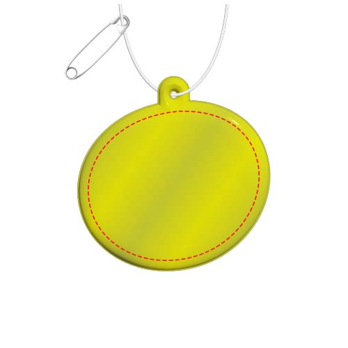 RFX™ H-09 ovale reflecterende pvc hanger