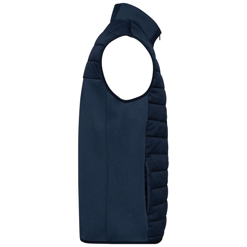 K6170 - Herenbodywarmer in twee stoffen