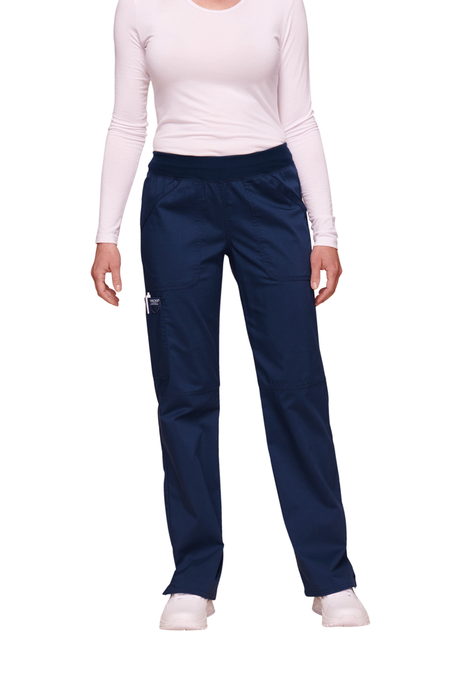 - Cargobroek met standaard taille en zonder sluiting voor dames - navy