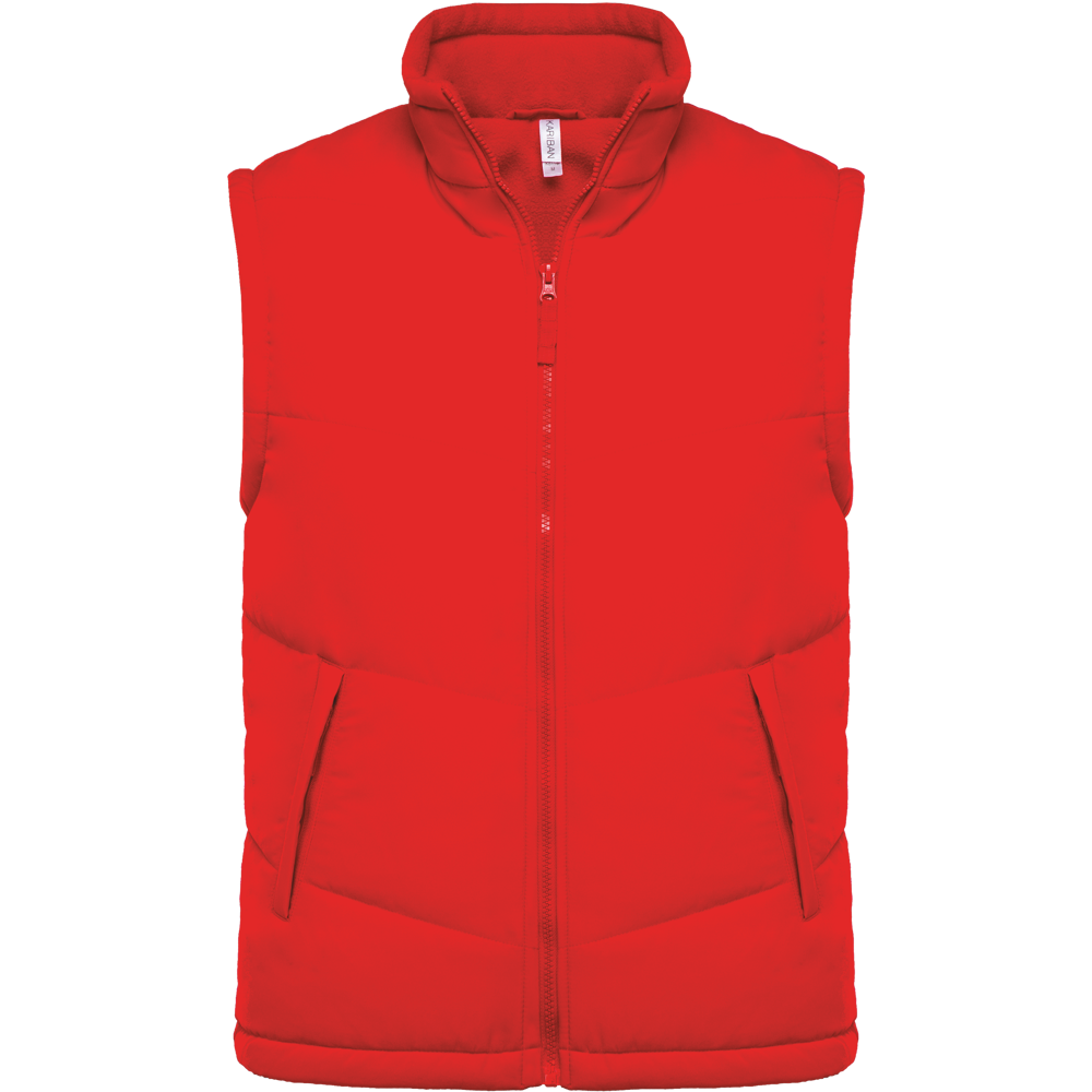 K6118 - Met fleece gevoerde bodywarmer - Red