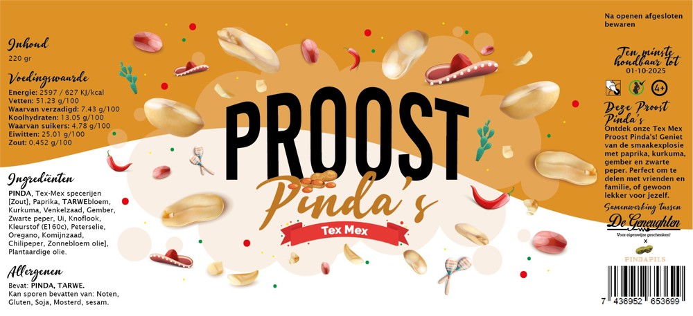 Proost Pinda's! Tex-Mex 220gr
