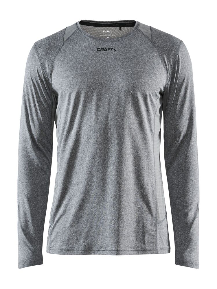 Craft - ADV Essence LS Tee M - Dk Grey Melange