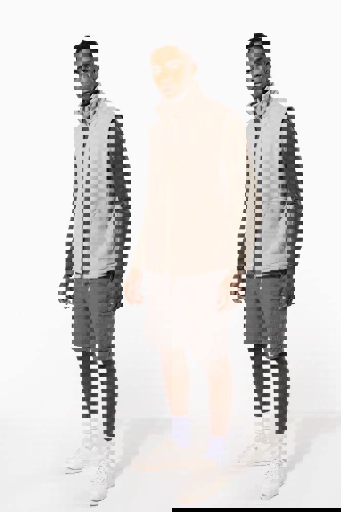 K913A - Bodywarmer van microfleece heren