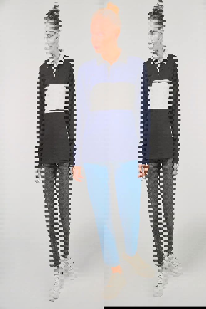 PA429 - Rugbypolo met lange mouwen