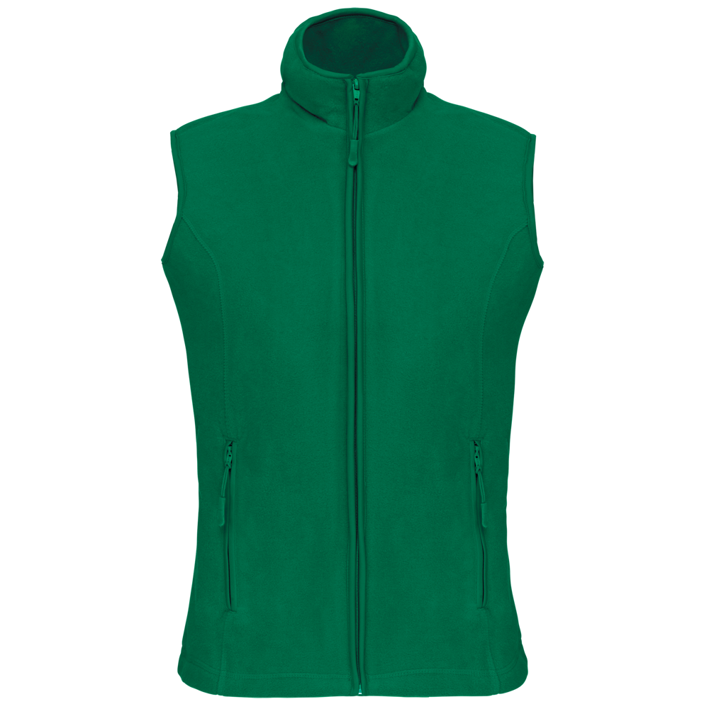 - Bodywarmer van microfleece dames - Kelly Green