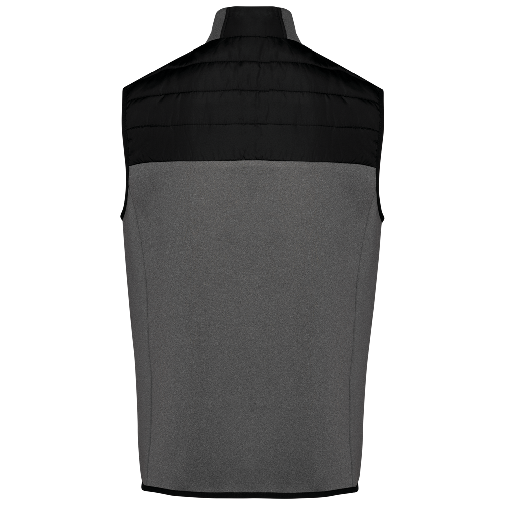 K6170 - Herenbodywarmer in twee stoffen