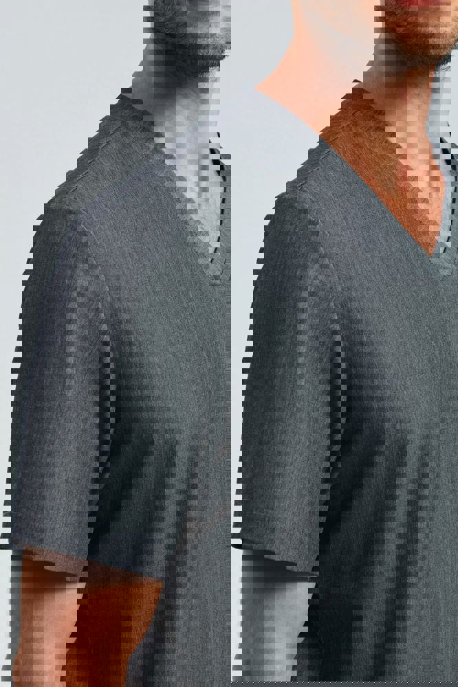 NN200 - Stretch tuniek met korte mouwen voor heren