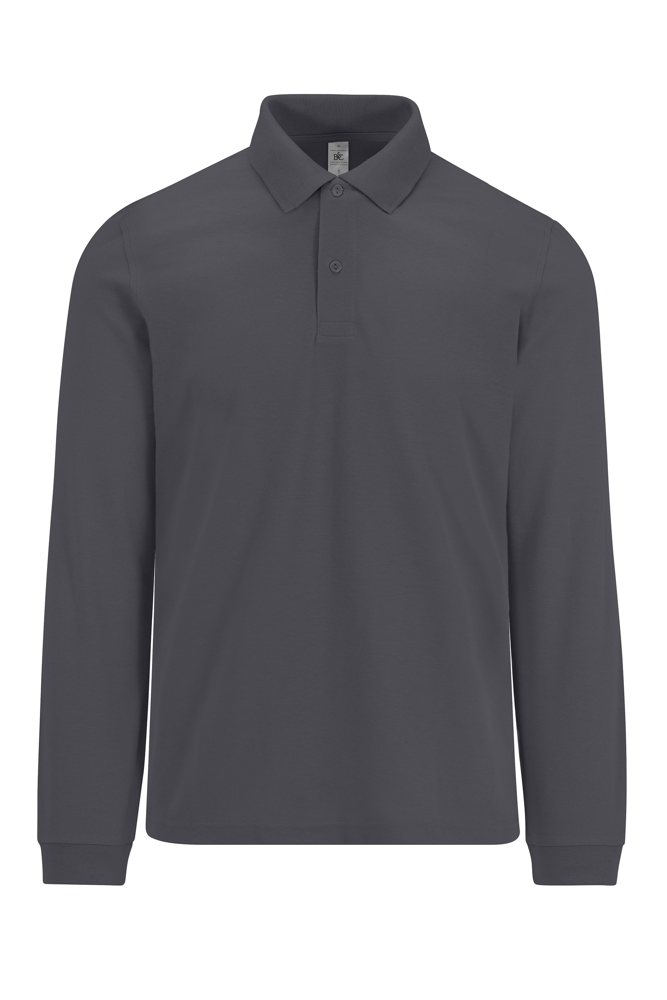 CGPU425 - MY POLO 180 Heren lange mouwen - Dark Grey