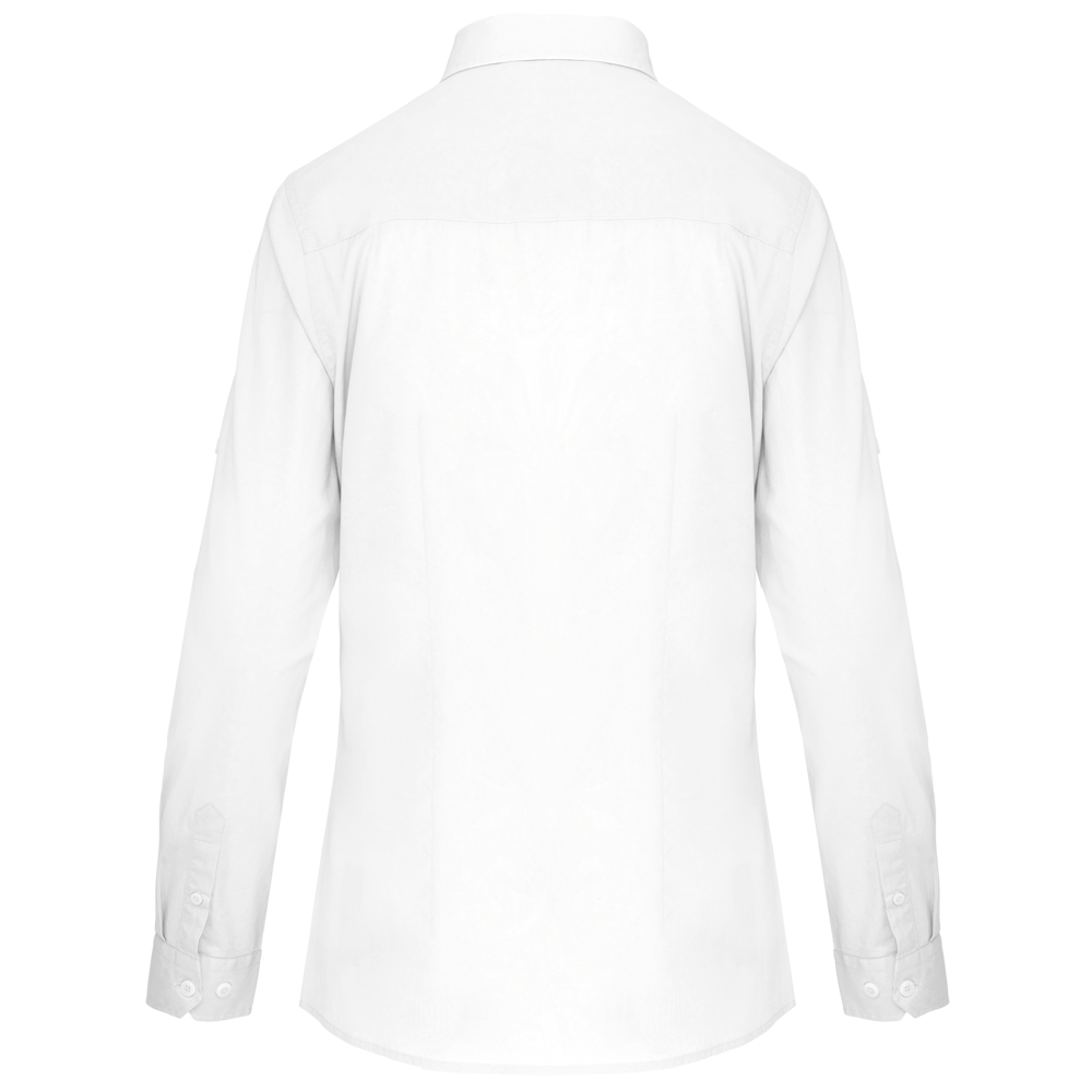 K591 - Damesoverhemd safari lange mouwen