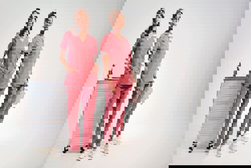 NN310X - Stretch tuniek met korte mouwen voor dames