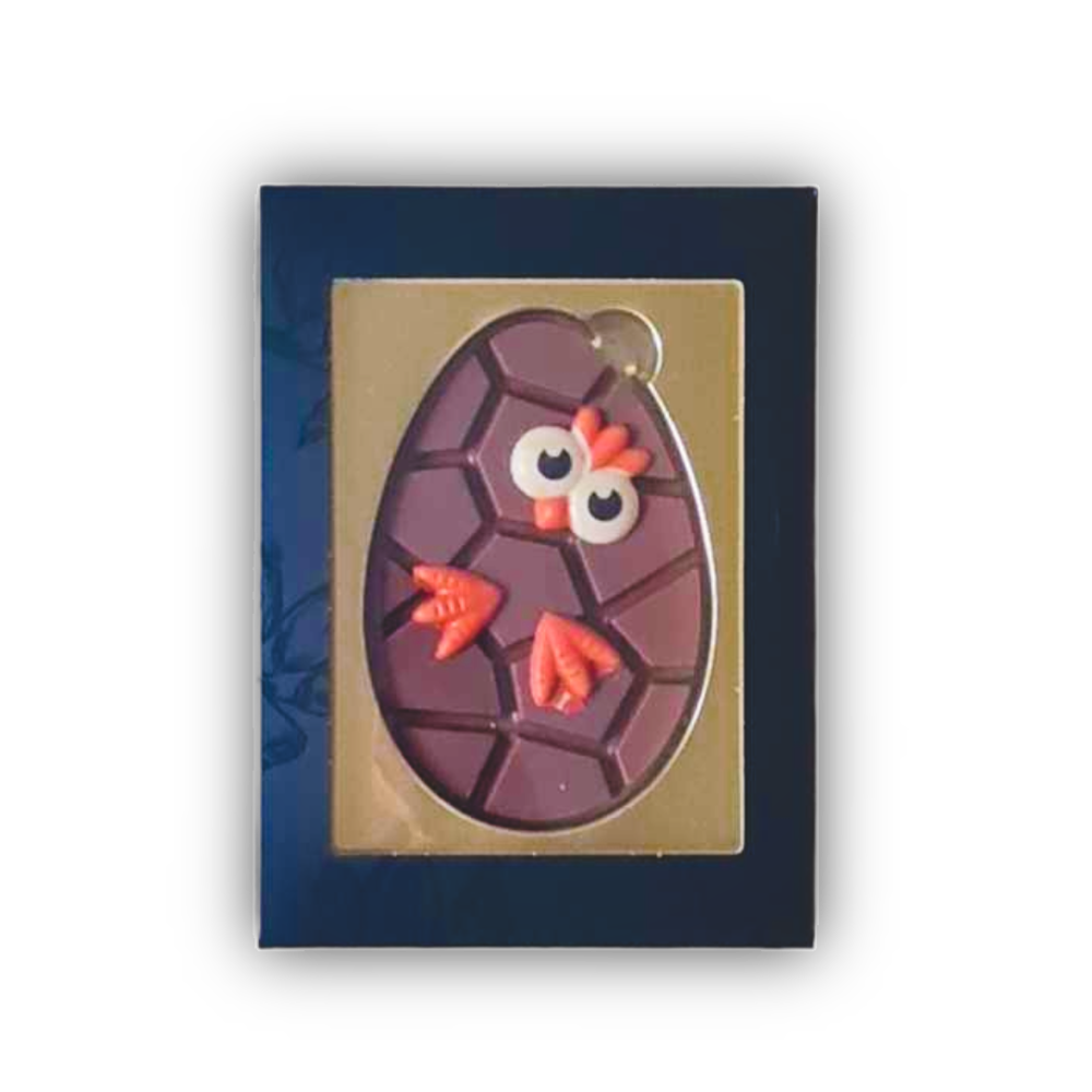 Chocolade paasei | paaskuikentje | melk | geschenkdoos | 95g