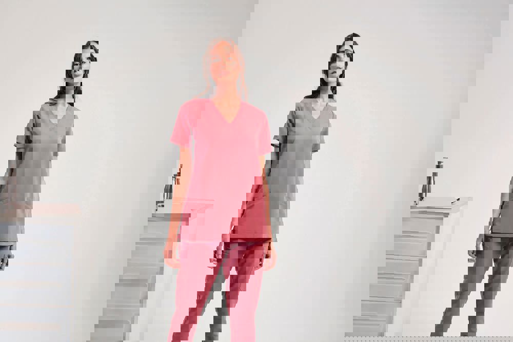 NN310X - Stretch tuniek met korte mouwen voor dames