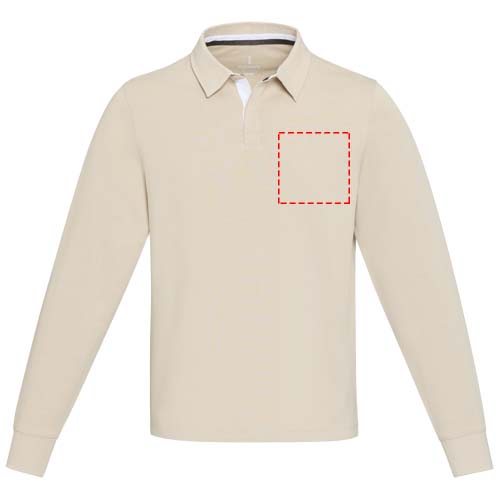 Clyde unisex organic rugbypolo sweatshirt 