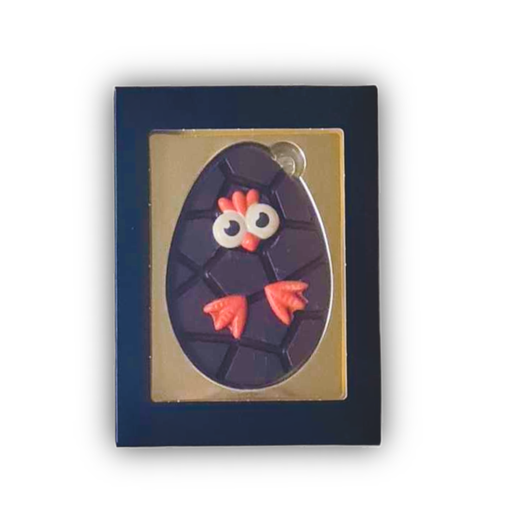 Chocolade paasei | paaskuikentje | puur | geschenkdoos | 95g