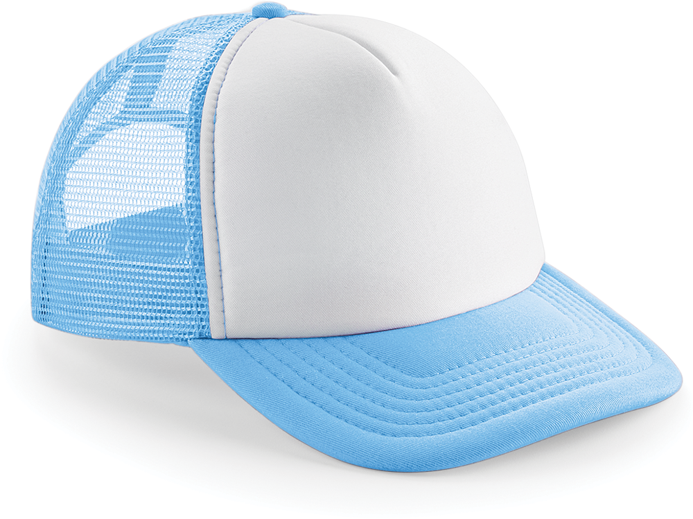 B645 - Vintage Snapback Trucker - Sky Blue / White
