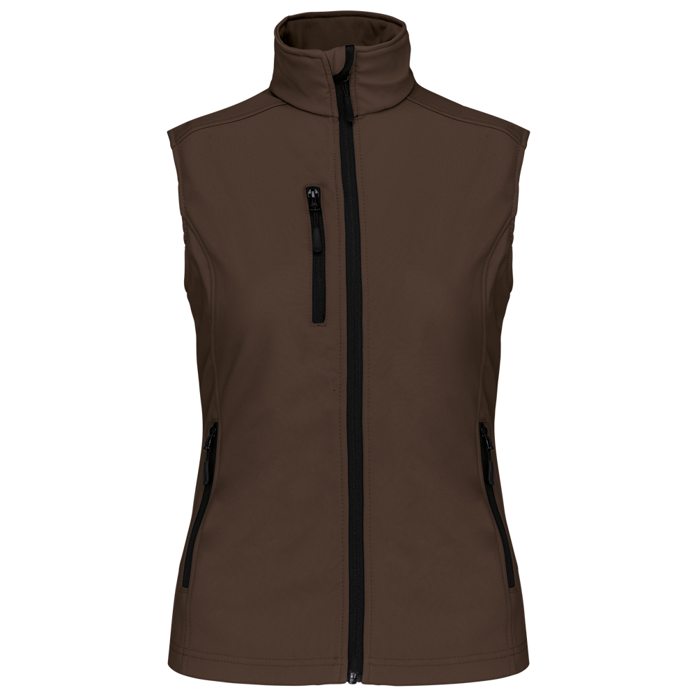 K404 - Dames softshell bodywarmer - Chocolate